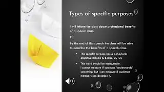 General Purpose specific purpose central idea slidesb