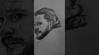 John Snow pencil sketch | Game of Thrones | #art #sketch #jonsnow