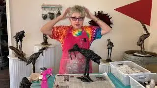 Safety Tips for Painting a Fiber Clay Birds Sculpture with Joanie Wolter