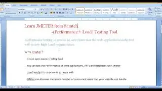 Jmeter Introduction  -Part 1