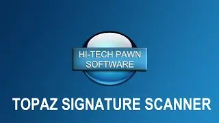 Setting up a Topaz Signature Scanner