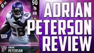 HOW GOOD IS 90 OVERALL ADRIAN PETERSON? MUT 18 CARD REVIEW