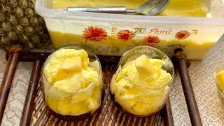 Pineapple Icrecream | Homemade Icecream | Fresh Pineapple Icecream | 3 Ingredient Easy Icecream