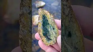 Who would have known the hidden beauty? #beforeandafter #nature #geology #rockhounding #crystals