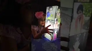 Cute Little Kids playing with Zoci Voci Pillar Lamp | Birthday Gifts for Kids | Photo Lamp 13 pics
