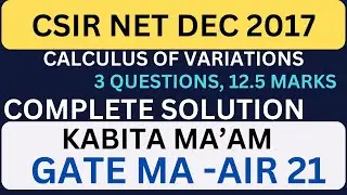 CSIR NET DECEMBER 2017 COV COMPLETE SOLUTION