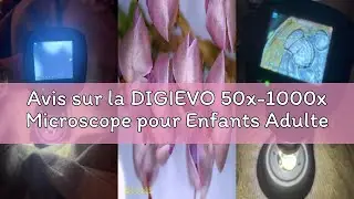 Avis sur la DIGIEVO 50x-1000x Microscope pour Enfants Adultes, D-KS2 Portable Petit Scope pour Enfan