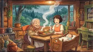 A Warm Evening in the Rain | GHIBLI FILM #ai #ghibli #ghiblistyle #ghiblivibes #family