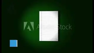 Animated Book Page Turning with Green Screen Background