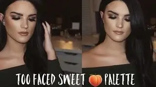 Палитра теней Too Faced Sweet Peach | Оливково-зелёный макияж глаз | Элисон Александер