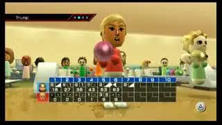 Wii Sports: Trump loses to Daisy in Bowling