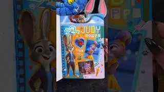ASMR journal Judy Hopps Zootopia 2🦊🐰🐍🚓🗂️| #disney #asmr #diy #journal #fypシ #art #scrapbooking