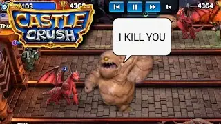 castle crush giant mud elemental's vs giant Dragons fight!! - Castle crush