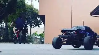 Terreomoto 10 v2 on HEX10 3s 4300kv on 22t spur (stock 17t)