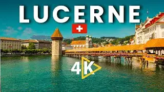 Lucerne Switzerland 🇨🇭 4K video | 4K Drone Switzerland |Lucerne city Aerial view with Relaxing Music