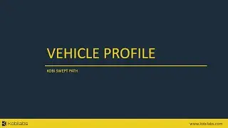 Kobi Swept Path - Vehicle Profile (Civil 3D, AutoCAD, BricsCAD)