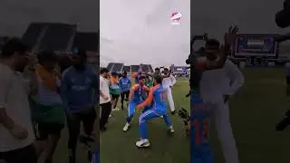 विराट और भारतीय टीम का विश्व कप जीतने के बाद शानदार डांस! 🏆 #WorldCupCelebration #T20Champions