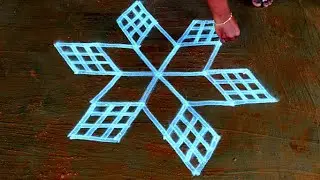 Karthigai deepam simple padikolam|simpledeepam rangoli|superrangoli|Easykolam|traditionaleasyrangoli