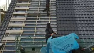 Dach eindecken im Zeitraffer