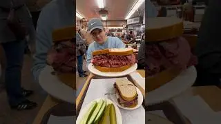 Trying KATZ, New York's most famous pastrami sandwich #newyork