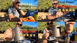 Final Press Coffee Press and the Toaks 750 ml Titanium Pot