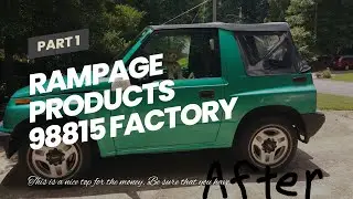 RAMPAGE PRODUCTS 98815 Factory Replacement Soft Top for 1995-1998 Suzuki Sidekick/Geo Tracker,...