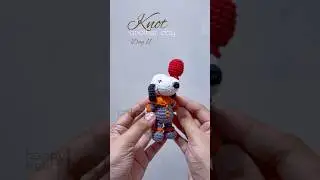 #crochet clown Snoopy for #halloween #cute #diy #amigurumi #handmade #vlog #fyp #viral #minivlog