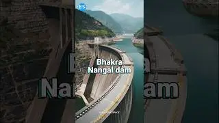 Bhakra Nangal Dam 🏗️ #himachal #himalayas #news #exam #satluj #river