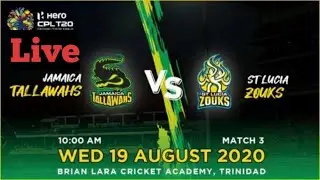 Cpl t20 live match 3 live  JAM VS SLZ