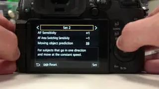 Panasonic Lumix GH5 Menus (AF Custom settings)