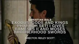 🎬 Exodus: Gods and Kings (2014) Moses & Brother Receive Swords | Christian Bale Unedited Movie Scene