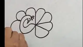 Easy peacock drawing||beautiful peacock drawing