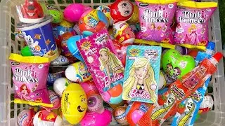 So Many Surprise Eggs! Panda Cup, Popping Candy & Monster Joy Unboxing