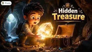 Hidden Treasure 💎✨ | Sparkly Rhyme for Kids | Discover Gold, Coral, Diamond & Pearl | Fefdy Rhymes