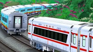 LHB AC COUPLING LHB HUMSAFAR TRAIN COACH | BUMPY RAILROAD | Train Simulator | Railwork | NTG GAMING