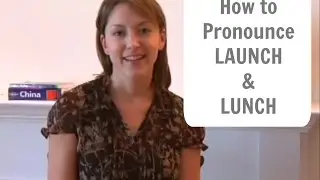 Learn to pronounce LAUNCH 🚀 & LUNCH 🥪 - American English Pronunciation Lesson #learnenglish #english