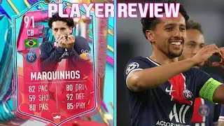 THE WALL! 91 FUT BIRTHDAY MARQUINHOS PLAYER REVIEW! FIFA 23 ULTIMATE TEAM