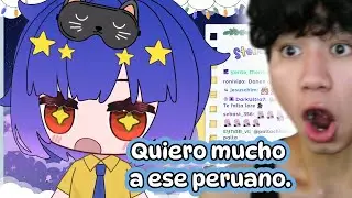 Misuki detras del personaje quiere mucho al peruano