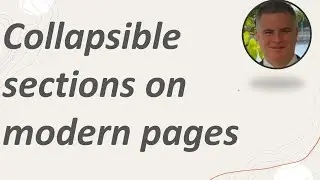 SharePoint Online: Collapsible sections on modern pages