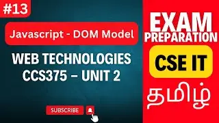 Introduction to JavaScript and DOM Model: Unit 2 CSS375 Web Technologies Exam Prep