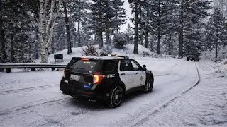 GTA V LSPDFR | Winter Patrol: NEW Reshade Test? | Next-Gen Graphics 4K