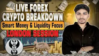 LIVE FOREX & CRYPTO BREAKDOWN 💹| Smart Money & Liquidity Focus #live #trading #forex #ict #liquidity