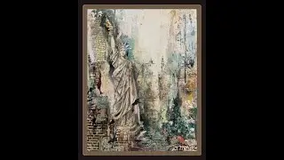 Mixed Media Canvas - Stamperia DT project - Sir Vagabond Aviator - Lady Liberty
