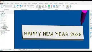 Delcam Powermill Text Engraving ll Happy New Year 2026 #delcam #powermill @CADCAM_SERVICE