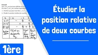 Comment étudier la position relative des courbes de deux fonctions ?