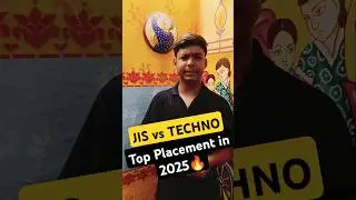 TOP PLACEMENT in 2025🔥{JIS vs TECHNO}✅😱#wbjee2025 #shorts #wbjee_shorts