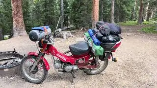CT110 BDR dry run with camping kit