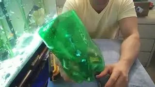 Paridera casera para peces de acuario,facil de hacer,sin costos,práctica y eficiente.