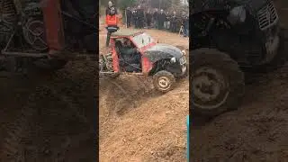 Citroen 2cv 4x4 artisanale en trial, impressionnant !