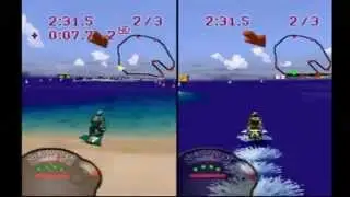 Classic PS1 Game Jet Moto on PS3 Upscaled to HD 1080p